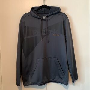 Reebok Play Dry Stay Warm Dark Grey Men’s Training Hoodie Size Large